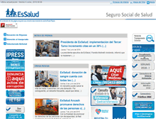 Tablet Screenshot of essalud.gob.pe